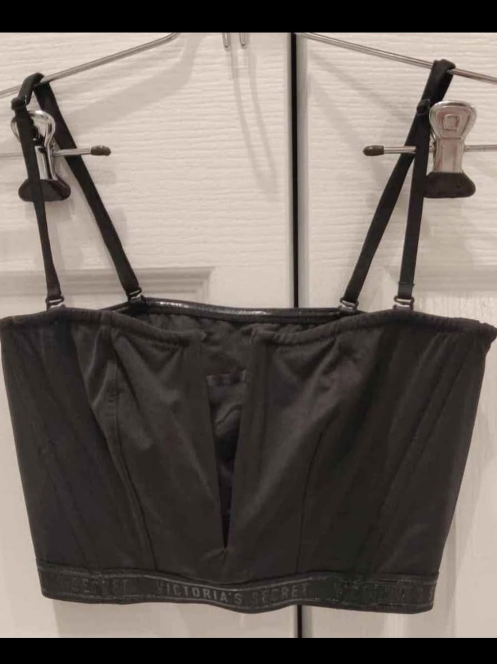 Victoria's Secret Black Longline Bustier Top